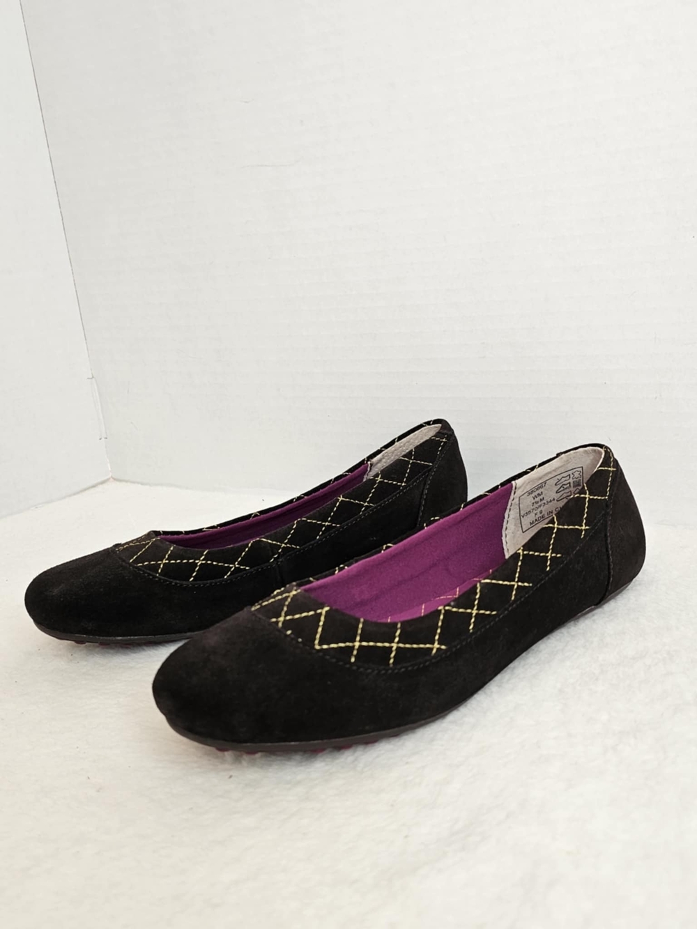 Lands' End Comfort Ballet Flats  Cocoa Brown Suede Women’s Size 7.5 M